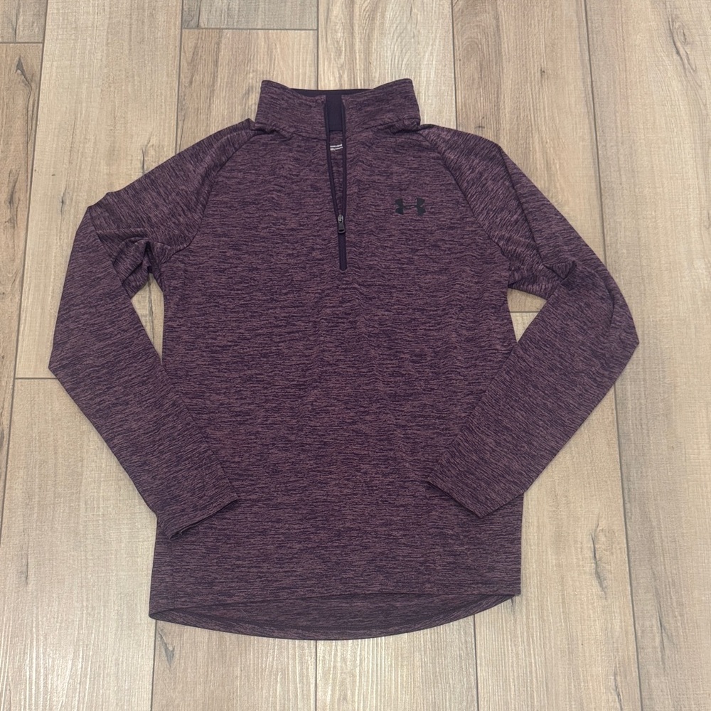 Under Armour Women's Maroon Quarter-Zip Sweatshirt